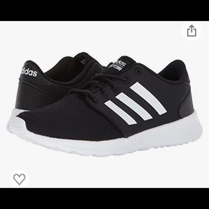 Adidas Cloudfoam Tennis Shoes - Size 9 Black with White Stripes